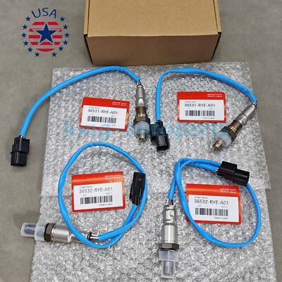 OEM ! 4× O2 Oxygen Sensor For 2007-2009 Acura MDX V6 3.7L Upstream & Downstream