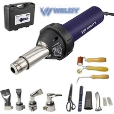 WELDY 1600W Hot Air Equipment Hot Blast Torch Overlap Air Welding Gun Welder Kit