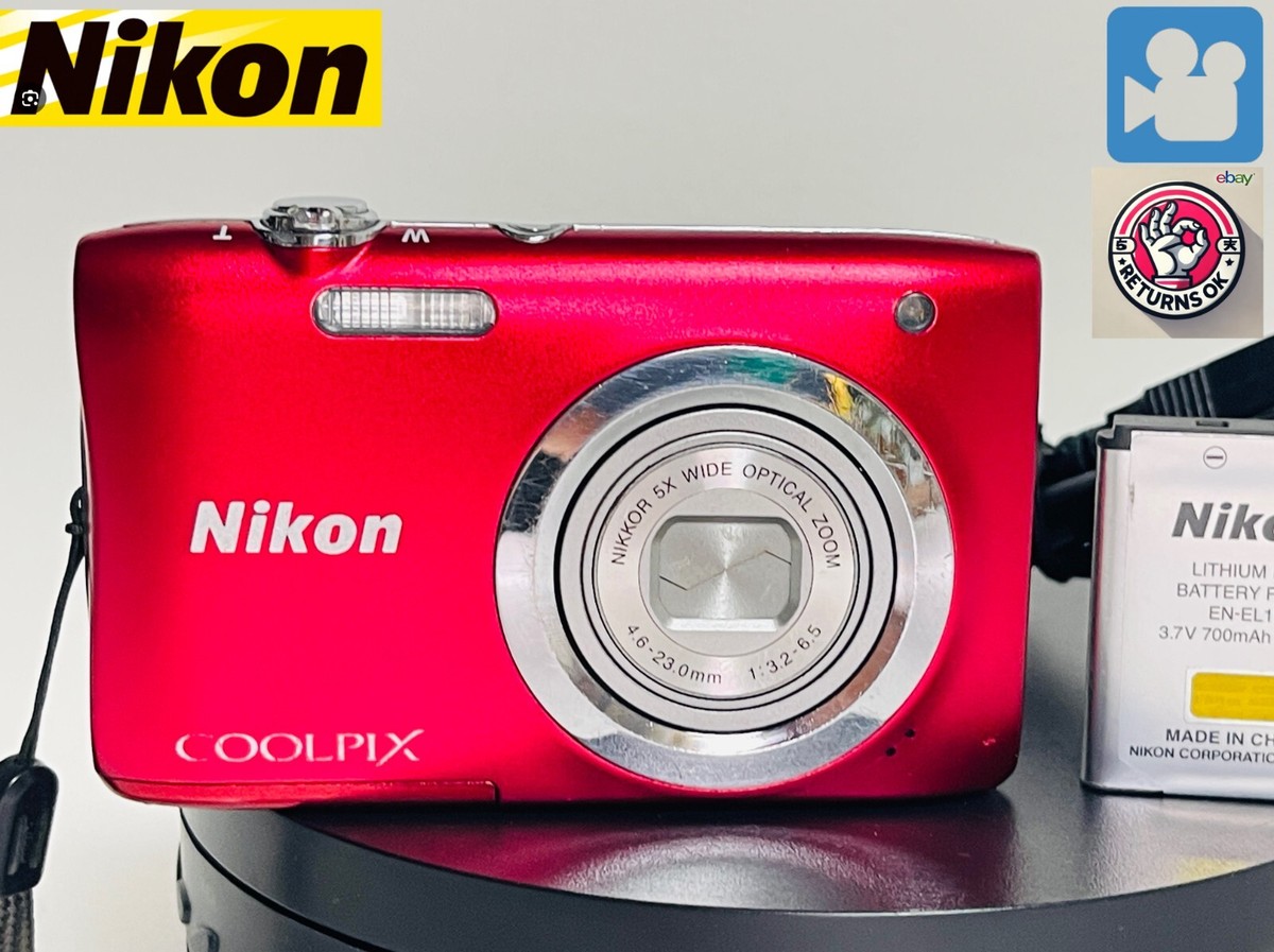 みぃ　Nikon COOLPIX A100美品 Nikon COOLPIX A100 20.0MP 5x Zoom Compact Digital Camera Red