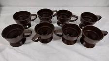 Vintage Plastic Solo Cozy Cup Holders Lot Of 8 Model 68A Brown 1970s
