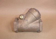 NIBCO 1-1/2" NPT Class 125 Bronze Horizontal Swing Check Valve, Y Pattern, T413B