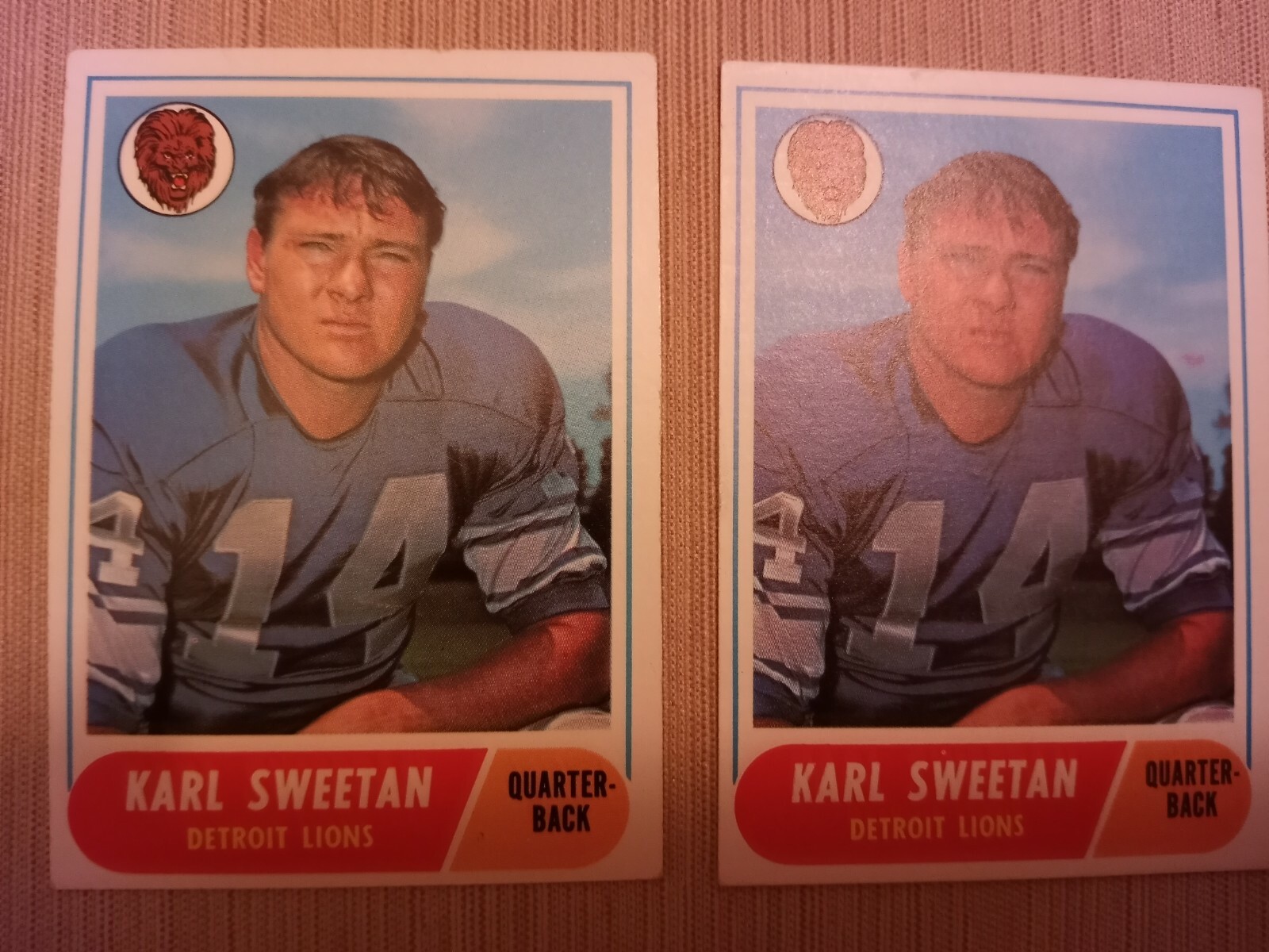 1968 Topps Football Singles-You Pick Your Cards | eBay