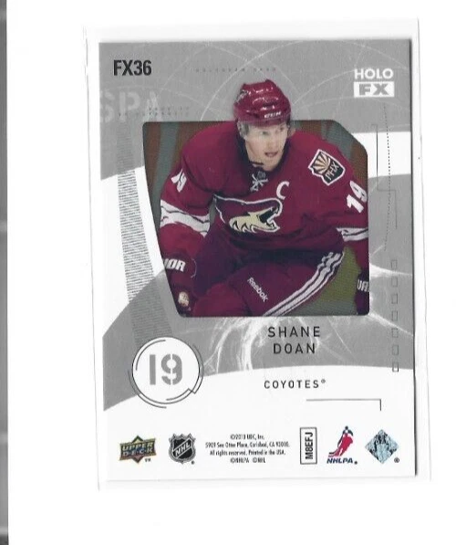 2009-10 SP Authentic Holoview FX #FX36 Shane Doan NMMT - Image 2 of 2