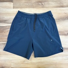 Mack Weldon Shorts Mens Small Navy Stratus Drawstring Performance Unlined 6"