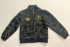 Red Ape Jacket Black Links Gold Crown Gold Zipper Boys Size 4T