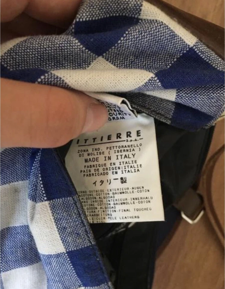 Dolce & Gabbana Bolso de Hombro a Cuadros Cuero Algodón Foto 3 de 4