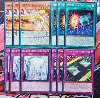 Yu-Gi-Oh! 3x Supreme King Dragon Lightwurm Deck Core AGOV Pendulum