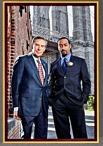 Espositore Jerry Orbach/Jesse Martin (Legge e Ordine) taglio firmato personalizzato con cornice - JSA - Foto 2 di 6