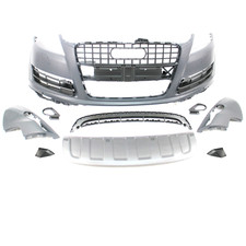 Replacement For 2010 - 15 Q7 Front Bumper Cover Grille Lower Spoiler 13pc Kit Replacement For 2010 - 15 Q7 Front Bumper Cover Grille Lower Spoiler 13pc Kit