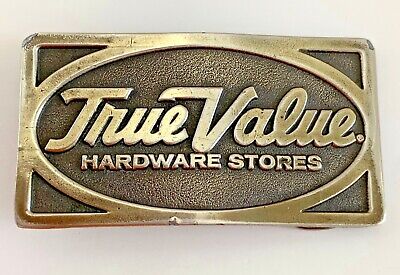 Vintage True Value Belt Buckle, Brass, Cotter & Company, Chicago, IL | eBay