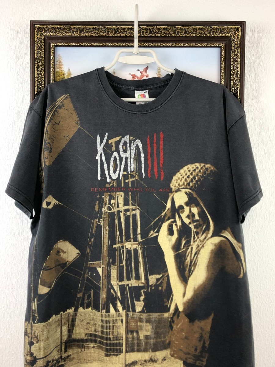 Vintage Band Shirt Korn Remember Who You Are Tee Rare Metal Over 