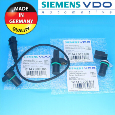Set of 2 Engine Camshaft & 1 Crankshaft Position Sensors fit BMW 325xi 2001-2005