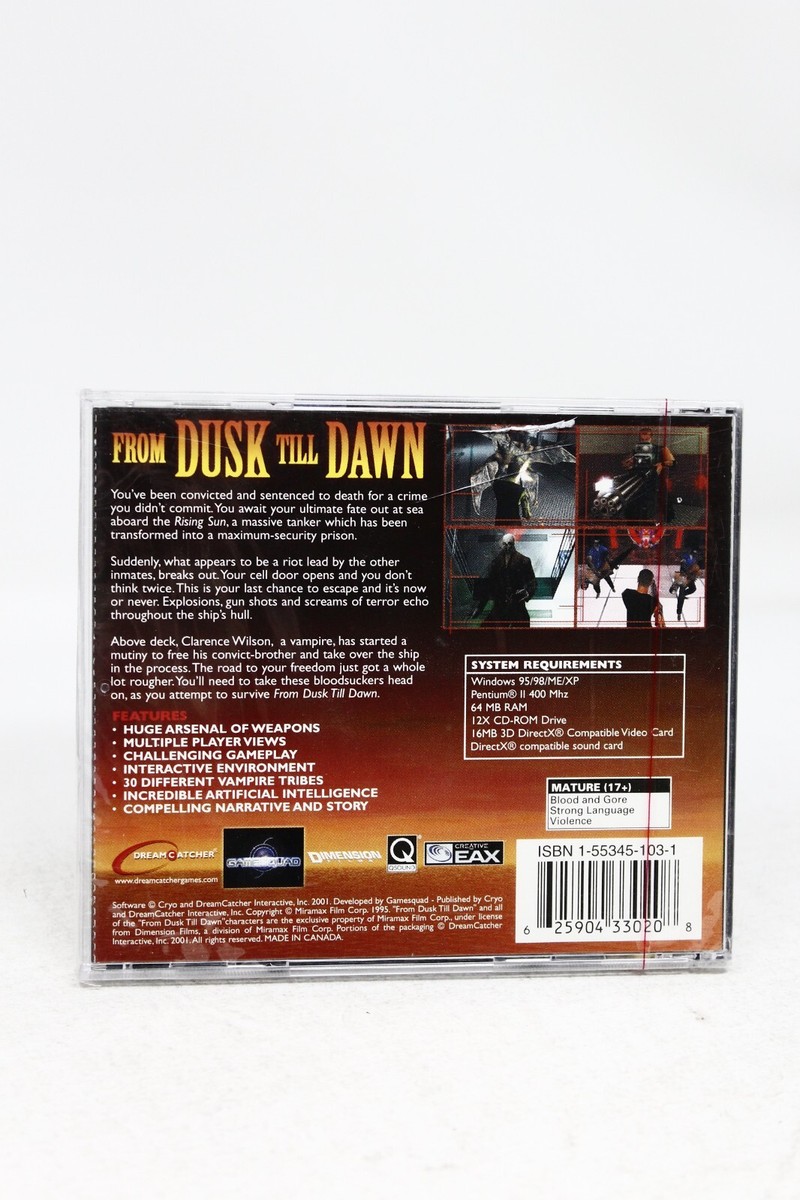 From Dusk Till Dawn 2001 PC CD-ROM - New Sealed - See desc. | eBay