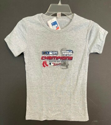 New Boston Red Sox T Shirt World Series 2004 -MLB Baseball Authentic Collection 