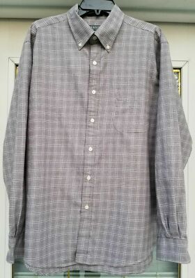 Lyle & Scott Scotland Shirt Size XL Button Down Combed Cotton Plaid Corpcore