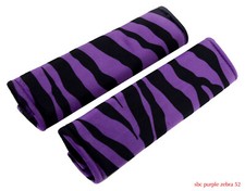 Nice Set Of Car Seat Belt Covers Zebra Orangepinkgreenpurpleredbluetan..