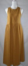 A New Day women's size SMALL midi brown dress sleeveless
