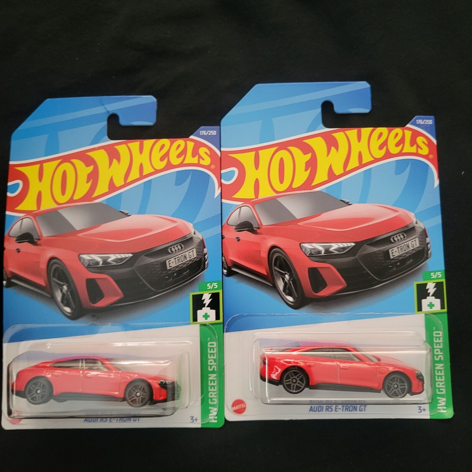 Hot Wheels AUDI RS E-TRON GT Red Lot of 2 