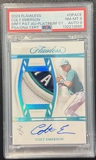 2024 Panini Flawless Prospect Patch Autographs Colt Emerson 1/1 One Of One