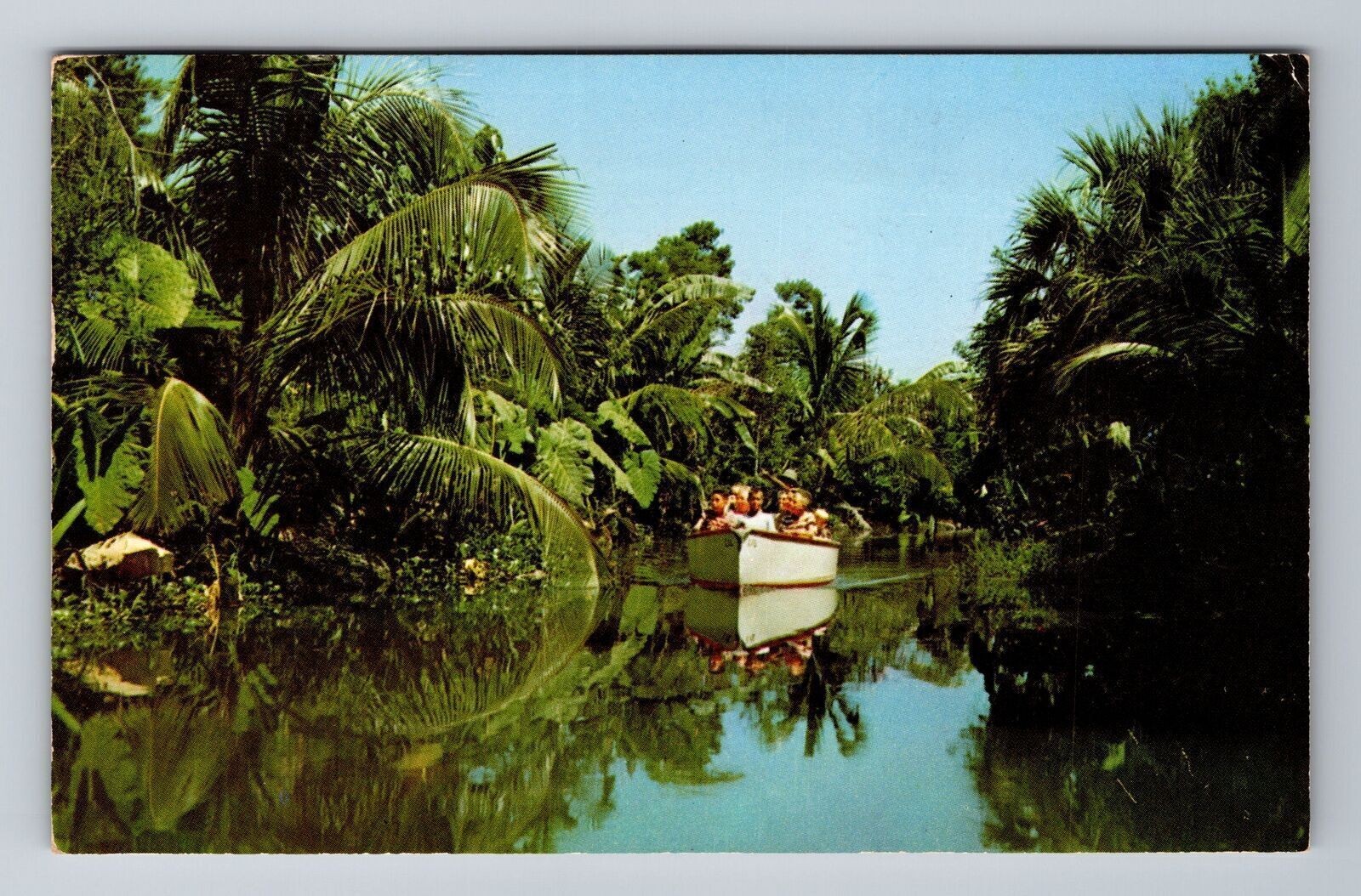 Boca Raton FL-Florida, Electric Boat Cruise, Africa U.S.A Vintage Postcard