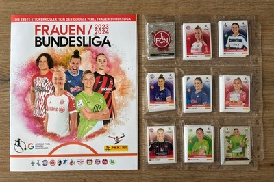 Panini Frauen Bundesliga 2023 2024, Complete Sticker Set + Empty SC Album, Women
