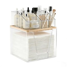 2-in-1 Disposable Facial Towel Holder Cosmetic Organizer - Travel Home Use