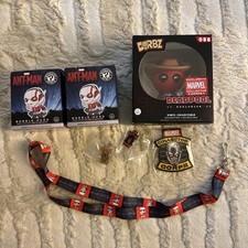 Funko Lot - Dorbz Deadpool Cowboy 088 Marvel Collector Corps, Antman mystery