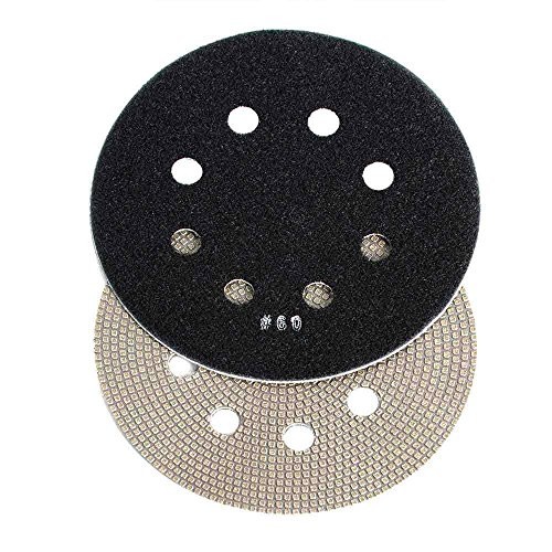 BRTD660 60 Grit 6" Thin Electroplated Dry Pad for Orbital Sanders