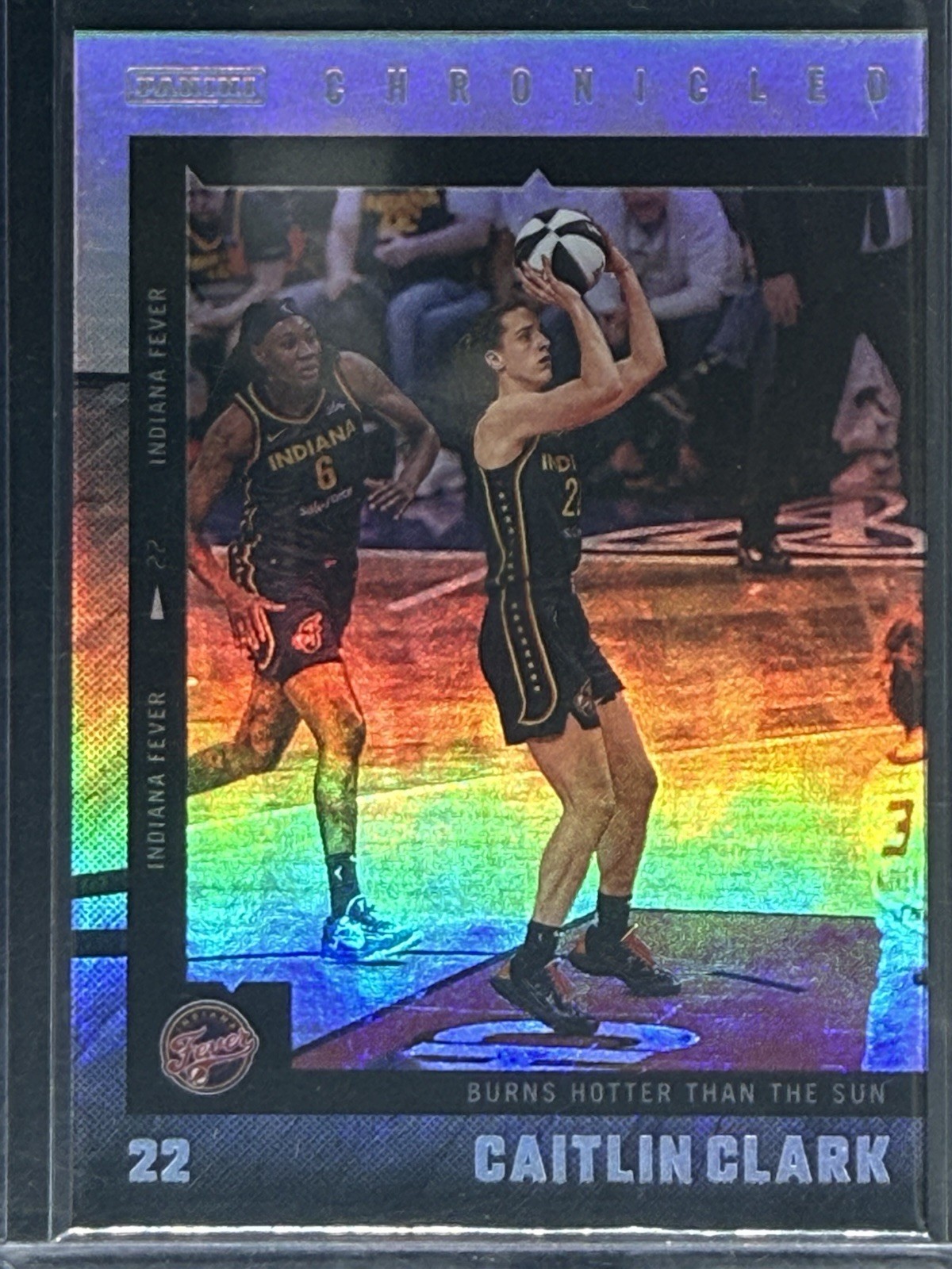 2025 Panini Caitlin Clark Chronicles Holo Foil # 28 Indiana Fever WNBA