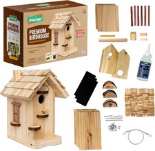Wooden Bird House Kit for Adults DIY Craft Build a