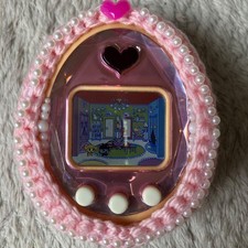 Rare Bandai Motto iD Ouchi de Tamagotchi Station Pink Color Tested With Cover
