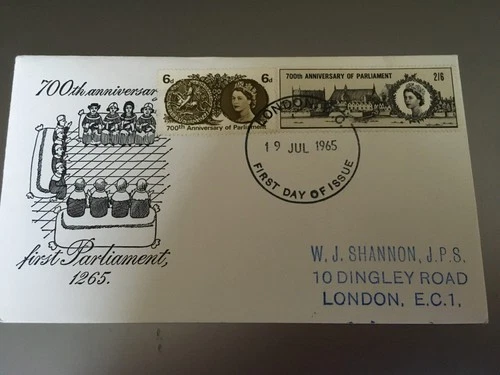 GB STAMPS RARE FIRST DAY COVER  1965 PARLIAMENT LONDON