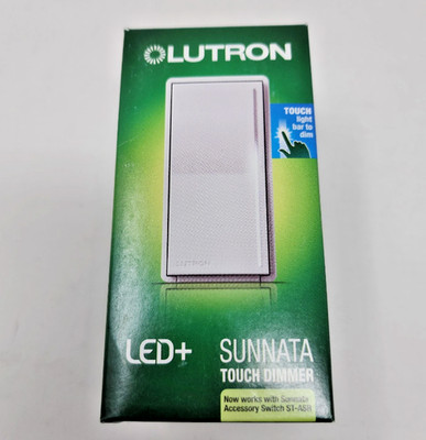 Lutron Sunnata STCL-153MR-WH LED+ Touch Dimmer White Single Pole New In box