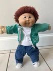 VTG 1984 Jesmar Spain Cabbage Patch Boy Fuzzy Rust Hair Brown Eyes Freckles Rare