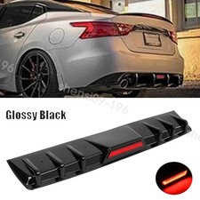 For Nissan Maxima 2017-2021 Rear Bumper Diffuser Lip Spoiler Wled Brake Light For Nissan Maxima 2017-2021 Rear Bumper Diffuser Lip Spoiler Wled Brake Light