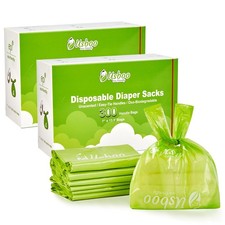 Baby Disposable Diaper Bags,2 Pack 600 Count Oxo-Biodegradable Diaper Sacks...