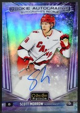 2024-25 OPC Platinum RC Cosmic Scott Morrow R-SM Hurricanes RC Auto 26/50 7082