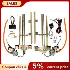 Vintage Car 2 Door Flat Glass Power Window Kit Universal For Chryslers For Ford