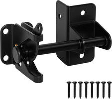 Self Locking Gate Latch for Wooden Fence, Automatic Gravity Latch  for Wood Met