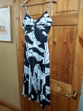 ELEMENTS AMANDA WAKELEY BLACK & WHITE PARTY DRESS SIZE UK14