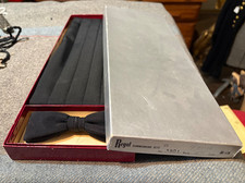 Vintage 1950's REGAL CUMMERBUND SET W.ORIGINAL BOX w. bowtie fits up to 48 waist