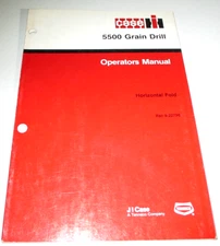 Case IH 5500 Grain Drill Owners/Operators/Maintenance Manual ORIGINAL! 9-22720