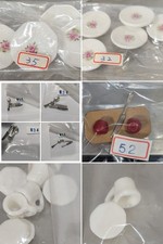 Franklin piatti come nuovi tazze piattini argenteria rose cottage casa delle bambole miniatura