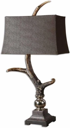 Elegant Stag Horn One-Light Table Lamp - 19" Wide, 12" Deep - Picture 1 of 5