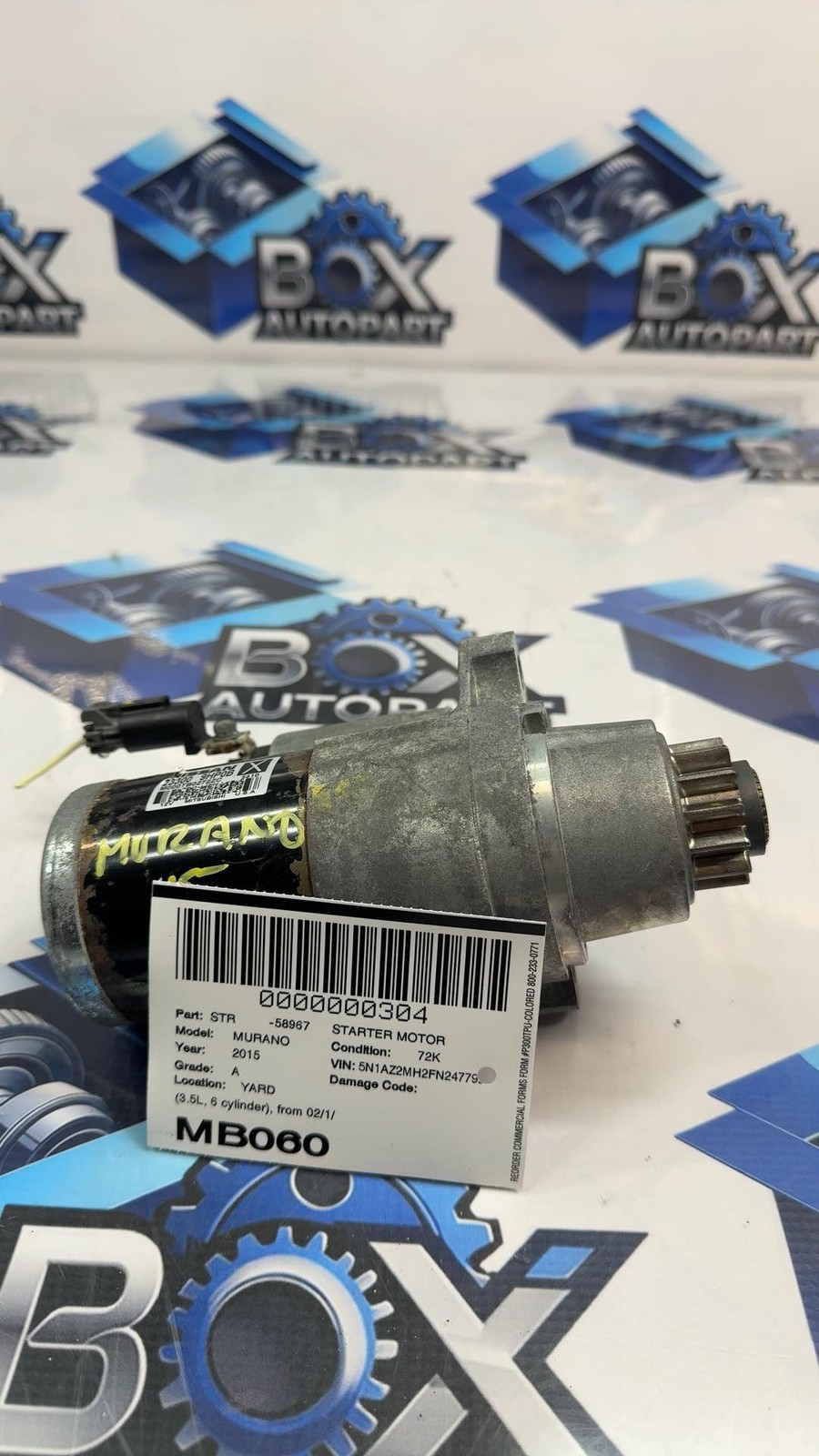 2015-2024 NISSAN MURANO Starter Motor OEM