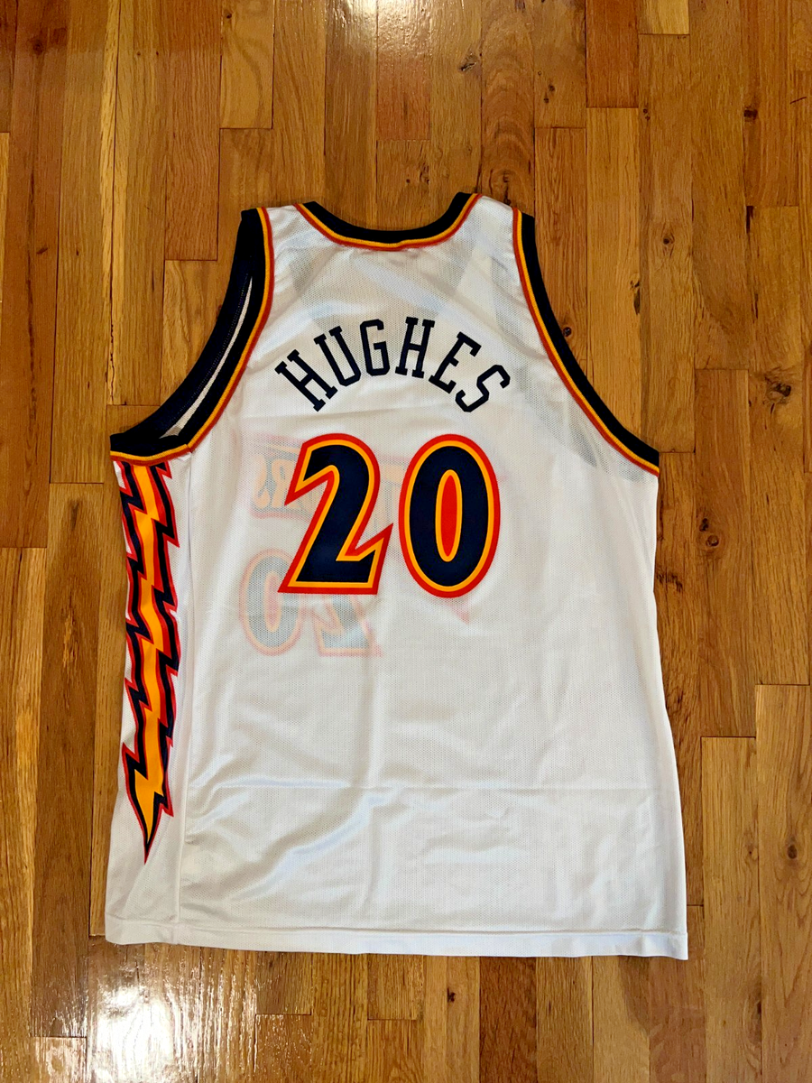 LARRY HUGHES Golden State Warriors Champion Bolt Jersey 48 NBA