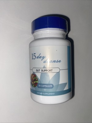 15 Day Cleanse Gut Detox Colon Support 30 Capsules For Men & Women EXP 5/2026