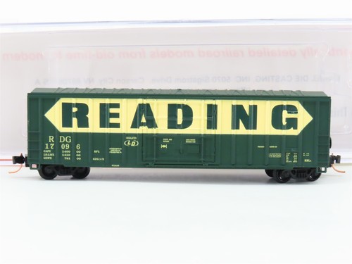 Coche de carga Roundhouse 83613 RDG escala N lectura 50' FMC puerta enchufable #17093 ACTUALIZADO  | Zustand: Used