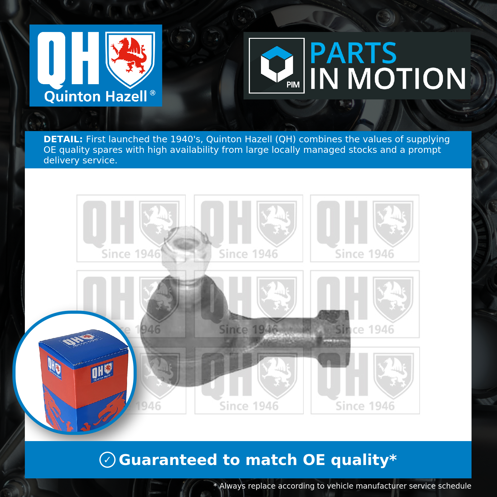 Tie / Track Rod End QR5243S Quinton Hazell Joint 4666005501 4666005502 Quality