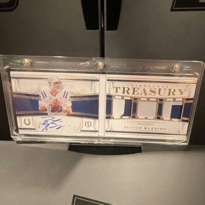 Panini 2022 National Treasures Peyton Manning Colts ST-PMA Auto Patch /10